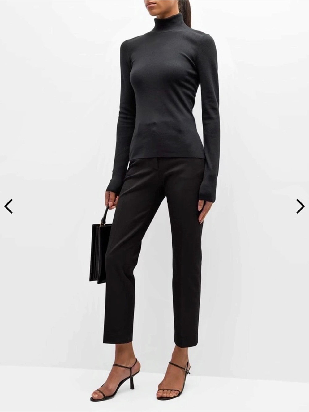 Joseph
Coleman Cropped High-Rise Gabardine Pants